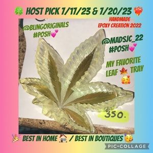 Unique Epoxy Leaf 🍁 Ashtray / Trinket Tray Glows by @jfone8 Jennifer Fone